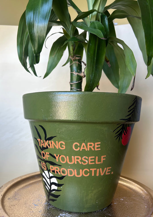 Hand-Painted Plant Pot (Large)